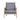 Charming French Country Linen & Solid Oak Wood Antique Accent Chair