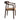 Durable Solid Oak Wood Low Back Arm Dining Chair with Woven Rush Seat