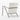 Modern White Occasional Chair Forged Metal Frame Living Room Accent