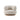 Cozy Nordic Boucle Armchair & Ottoman Set - White Fabric, Oak Base