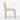 Chic Nordic Channel Tufted Velvet Dining Chair, Upholstered White, Modern Wood Frame