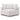 Luxurious White Corner Accent Chair Sofa with Down Feather Cotton Cushions
