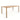 Modern Solid Oak Wood Dining Table, Custom Black Finish, Durable Home Desk