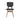 Industrial Modern Black Leather Dining Chair, Natural Oak Legs, Versatile Home Office