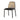 Elegant Black Oak Wood Rattan Cane Back Boucle Upholstered Dining Chair Comfortable