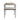 Modern Forged Metal Dining Chair: Pewter Frame, Linen Upholstery