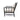 Elegant Bamboo Style Black Frame Lounge Chair with Plush Upholstered Cushions