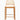 Elegant Nordic Arch Bar Stool: Woven Rattan, Solid Oak, Padded Comfort