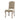 Elegant French Country Linen Upholstered Carved Oak Dining Chair Antique Style