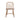 Solid Oak Armless Dining Side Chair - Scandinavian Modern Windsor Style