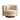Elegant Boucle Swivel Armchair: Wooden Frame, Curved Tub Design, Plush Comfort
