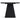 Modern Black Rectangular Dining Table, Oak Wood Top, Durable Industrial Design