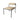 Modern Metal Frame Dining Chair, Pewter Texture Linen Upholstered Seat