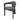 Stylish Nordic Black Oak Wood Accent Dining Chair with Comfortable Arms