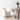 Elegant French Style Linen Dining Chair with Removable Cover, Solid Wood Frame