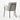 Chic Gray Boucle Dining Armchair: Modern Luxury Seating with Durable Metal Legs