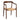 Durable Solid Oak Wood Low Back Arm Dining Chair with Woven Rush Seat