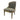 Elegant French Vintage Linen Upholstered Carved Solid Oak Dining Chair