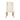 Luxurious French Wingback Linen Tufted Dining Chair, Solid Oak Frame