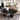 Nordic Solid Oak Oval Dining Table 8 Seater Black Ribbed Legs