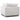Luxurious White Corner Accent Chair Sofa with Down Feather Cotton Cushions
