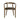 Handcrafted Round Back Dining Chair: Solid Oak Wood, Leatherette Seat, Elegant Design