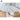 Tostone Modern Statuario White Polished Marble Stone Dining Table with Metal Legs