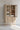 Nordic Oak Glass Display Cabinet, Light Wood Antique Storage Home Furniture