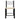Elegant Black Solid Oak Bobbin Dining Chair with Hand-Woven Rope Seat