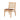 Luxury Modern Oak Rattan Dining Chair with Comfort Leather Seat