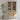 Nordic Oak Glass Display Cabinet, Light Wood Antique Storage Home Furniture