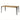 Classic Nordic Oak Top Dining Table, Black Metal Legs, 6-Seater Kitchen