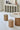 Nordic Heritage Wabi Sabi Concrete Pine Dining Table for Kitchen & Dining