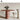 Luxe Round Red Travertine Coffee Table: Modern Living Room Centerpiece, Natural Stone