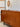 Florence Knoll Model 116 Teak Wood Sideboard with Black Leather Handles