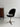 Authentic Vintage Danish Office Dining Chair, Black Leather, Metal Base