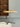 Vintage Danish Arne Jacobsen Fritz Hansen Oak Metal Small Round Table