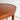 Vintage Danish Round Mahogany Wood Coffee Table, Mid-Century Modern Design