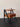 Vintage Danish Modern Side Table Shelf, 1960s Solid Wood & Metal