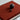 Kvadrat Tonus4 Reddish Brown Fabric Wall Art Panel, Solid Wood Frame