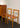 Italian Ibisco Dining Chair: Mid-Century Wood, Cognac Leather, Bamboo-Inspired Design
