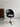 Authentic Vintage Danish Office Dining Chair, Black Leather, Metal Base