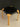 Artek Fan Leg Coffee Table Stool - Black Leather Mid-Century Design