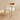 Light Luxury Streamlined Sensibility Wooden Armchair Soft Cushion Fabric Dining ArmChair