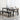 minimalist dining table ash solid wood high-end designer dining table and chair combination original wood color desk